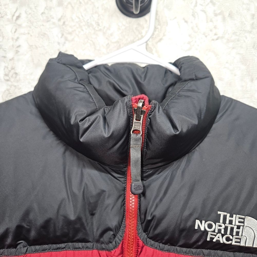 The North Face 1996 Retro Nuptse 700 Fill Jacket Black/Red Puffer Mens Sz L - Picture 6 of 16